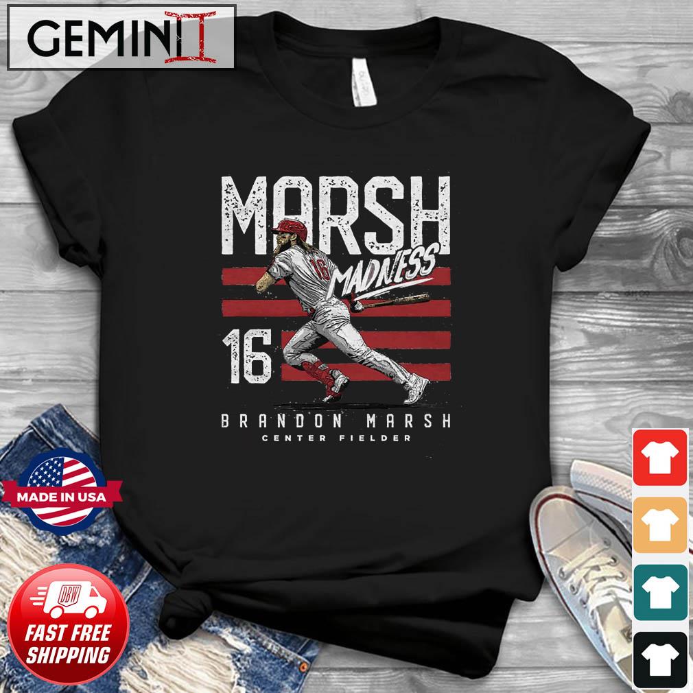 Marsh madness brandon marsh center fielder philadelphia phillies shirt,  hoodie, sweater, long sleeve and tank top