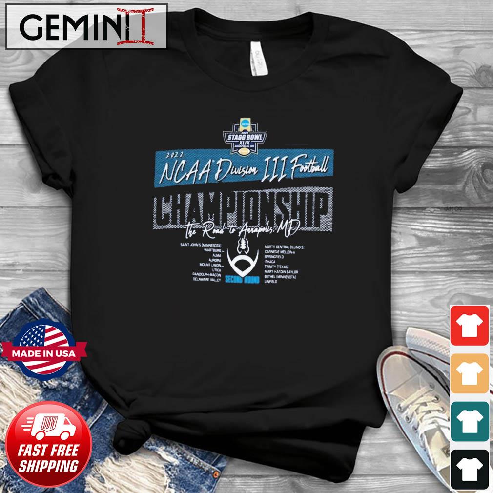 Funny 2022 NCAA Division III Football Championship Second Round The Road To Annapolis Shirt