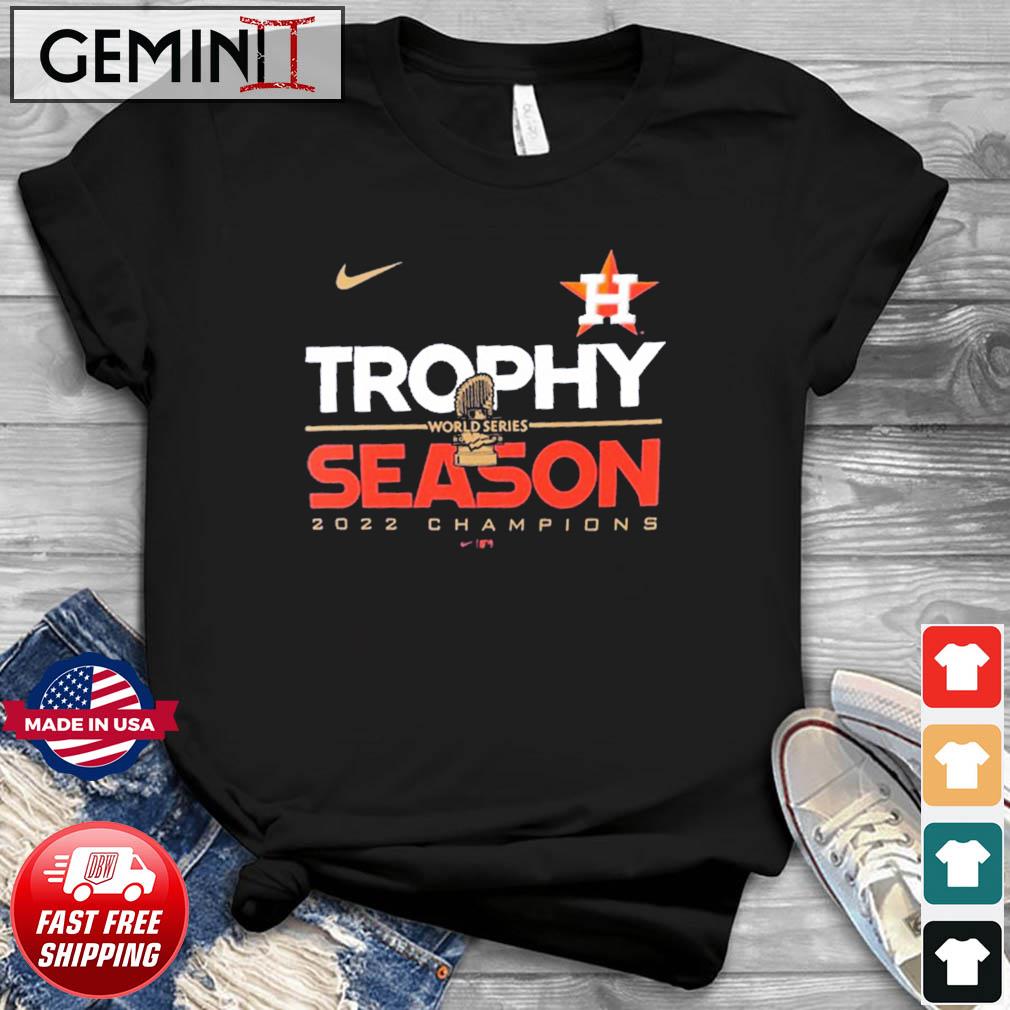 Houston Astros Nike 2022 World Series Champions Commissioner's Trophy  T-Shirt