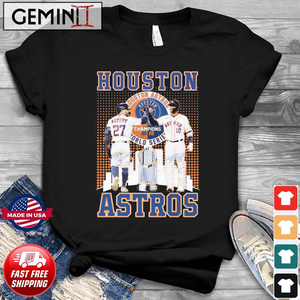Jose Altuve And Yuli Gurriel Houston Astros World Series Champions 2022 Signatures Shirt