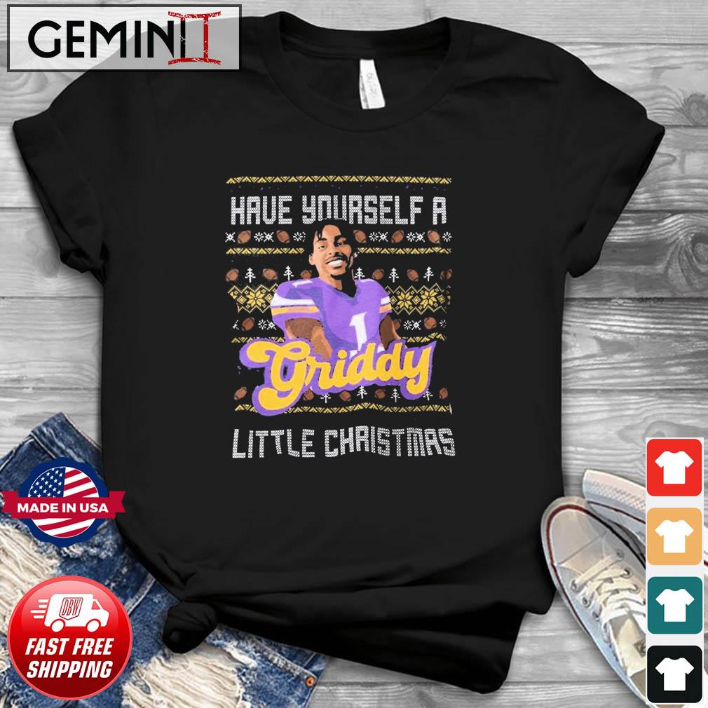 Justin Jefferson Have Yourself a Griddy Little Christmas Ugly shirt
