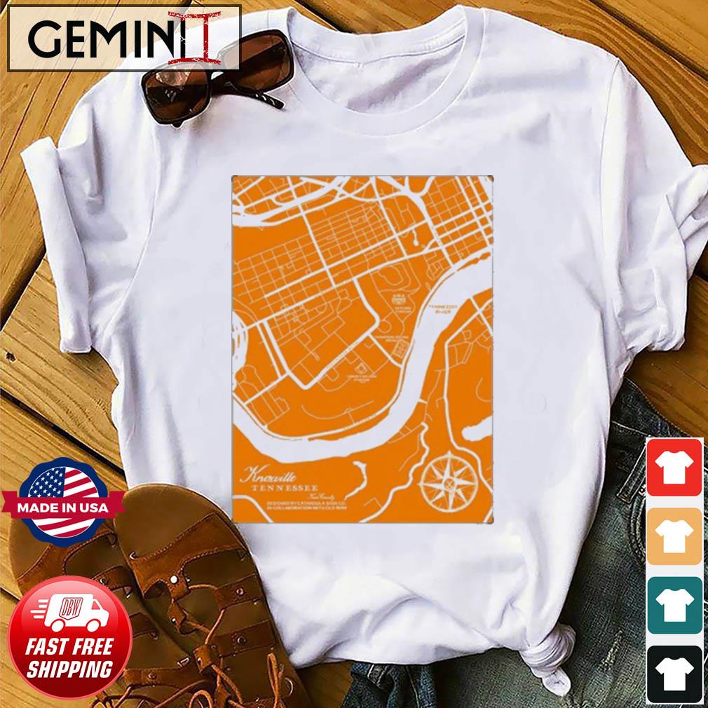 Knoxville, Tennessee College Map Shirt