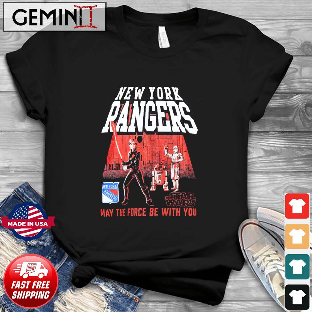 New York Rangers Star Wars The Force Be With You Shirt