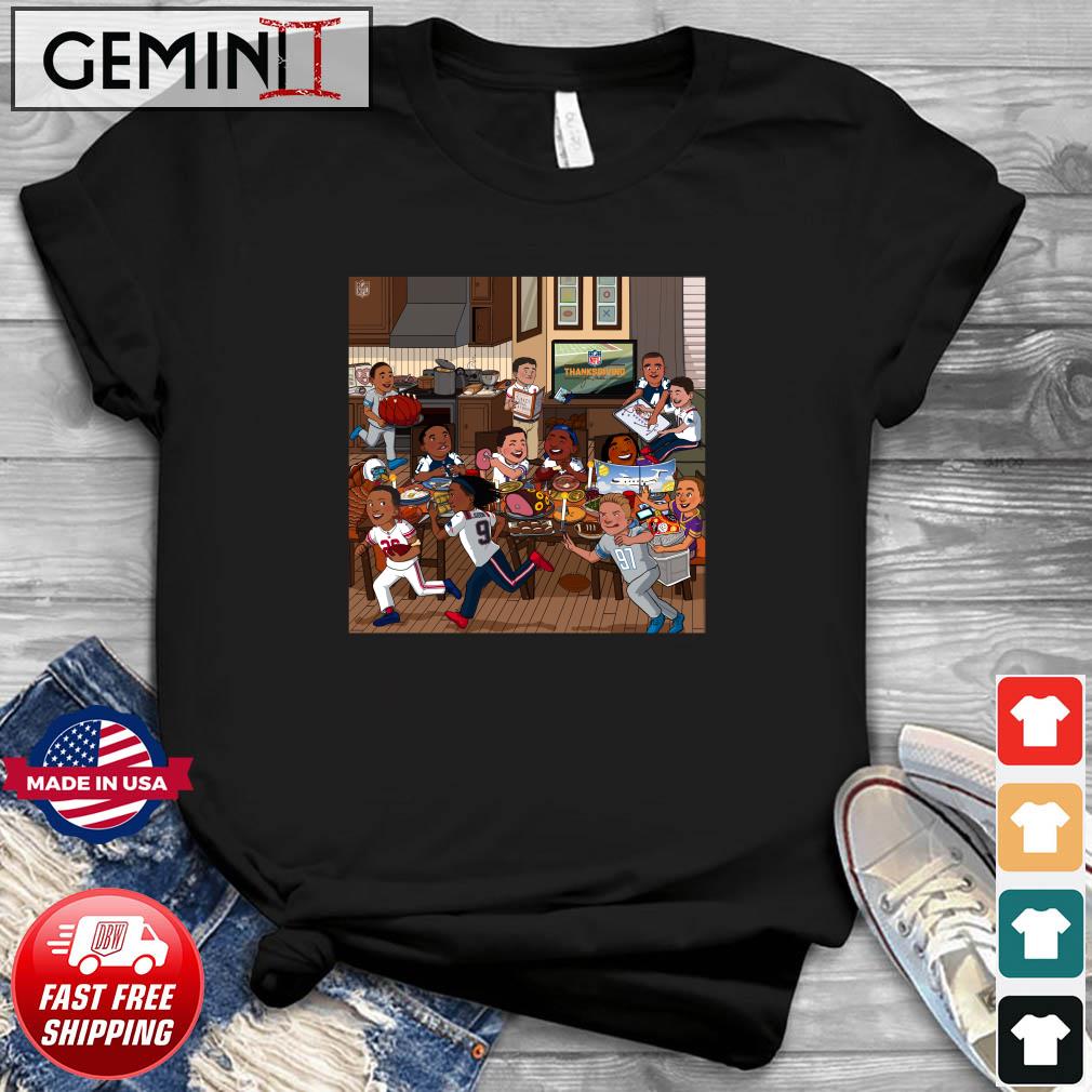 NFL Teams Football Party Happy Thanksgiving Shirt