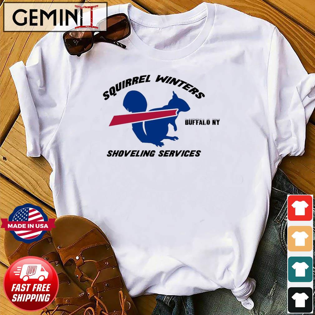 Premium buffalo Bills Squirrel Winters Shoveling Services Shirt
