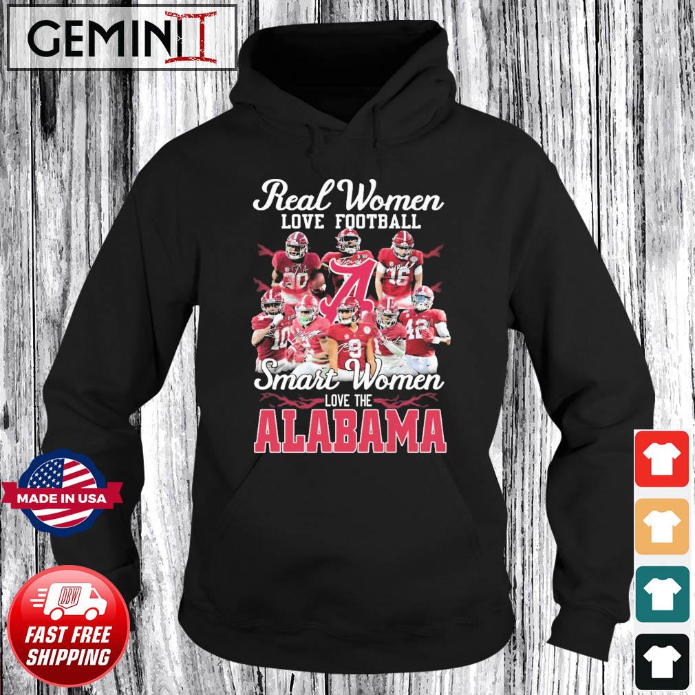 Real Women Love Football Smart Women Love The Alabama Crimson Tide Logo  2023 Signatures T-shirt,Sweater, Hoodie, And Long Sleeved, Ladies, Tank Top