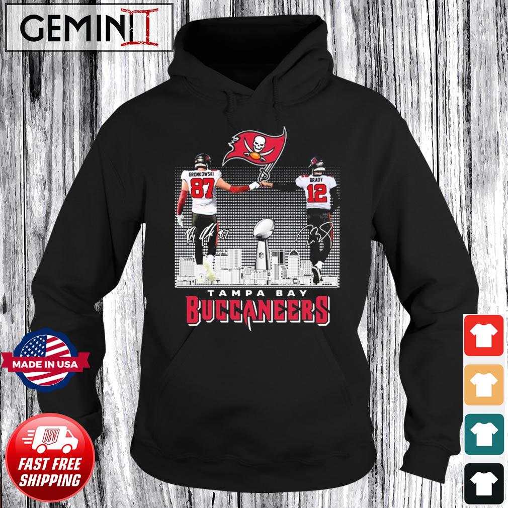 Nfl Tampa Bay Buccaneers Rob Gronkowski And Tom Brady Signatures T-shirt,Sweater,  Hoodie, And Long Sleeved, Ladies, Tank Top