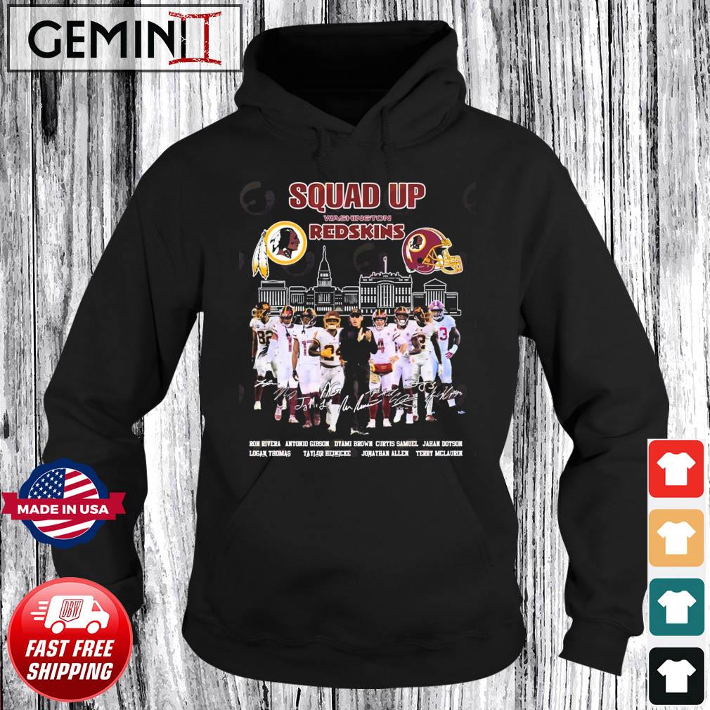 Squad Up Washington Redskins Football Team Signatures Shirt