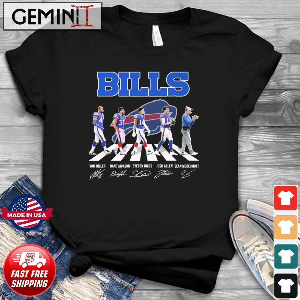 Champions Stefon Diggs Josh Allen Dane Jackson and Von Miller Buffalo Bills  signatures shirt, hoodie, sweater, long sleeve and tank top