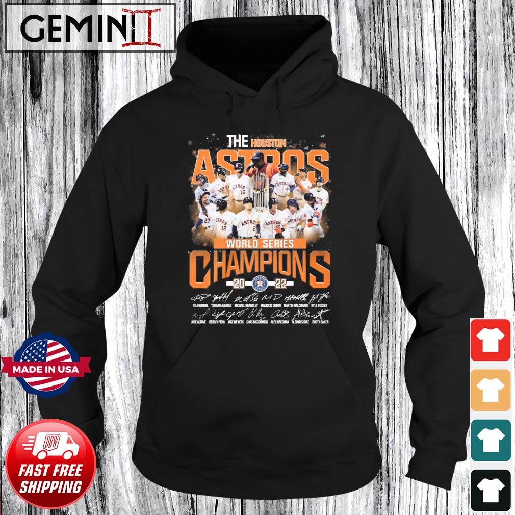 Houston Astros World Series Champions 2022 Team Signatures Black T-shirt,  Hoodie - Tagotee