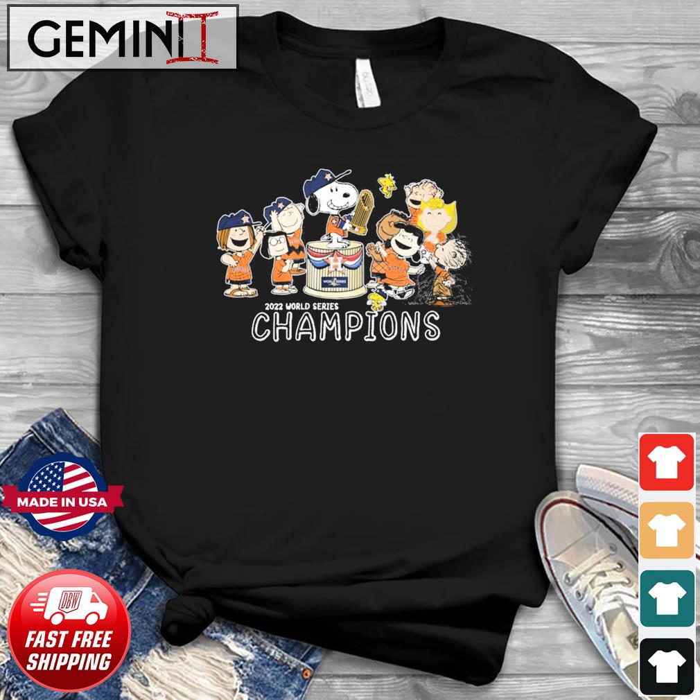 The Peanuts Characters Party Houston Astros 2022 World Series Champions Shirt