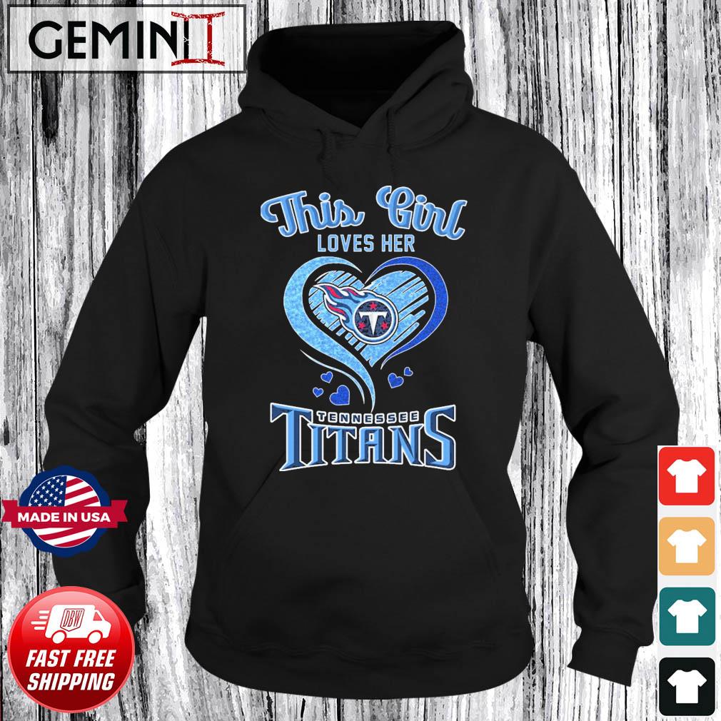 MagikTees This Girl Loves Her Titans Football T-Shirt