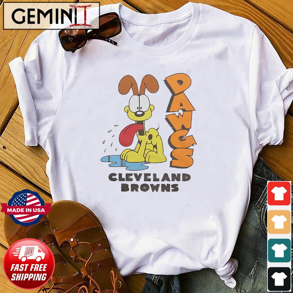 Garfield Odie X Cleveland Browns Shirt