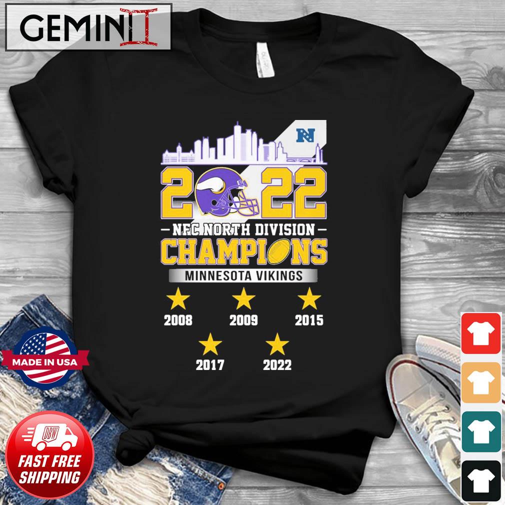 NFL Minnesota Vikings 2008 2022 NFC North Division Champions shirt, hoodie,  sweater, long sleeve and tank top