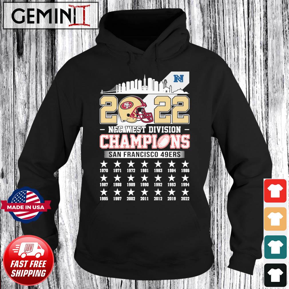 2022 NFC West Division Champions San Francisco 49ers Skyline Shirt