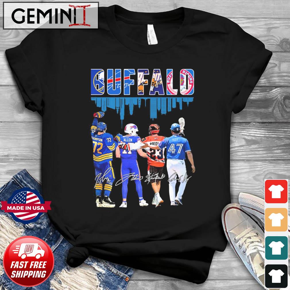 Buffalo Skyline Sports Team Players Signatures Shirt