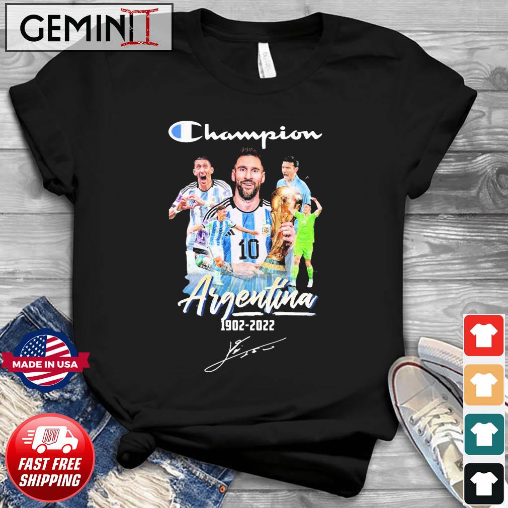 Champion Argentina 1902-2022 Signatures Shirt
