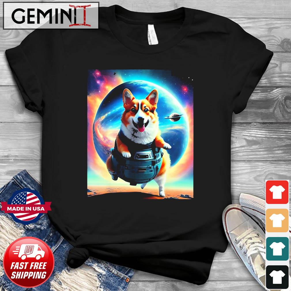 Corgi in Space T-Shirt