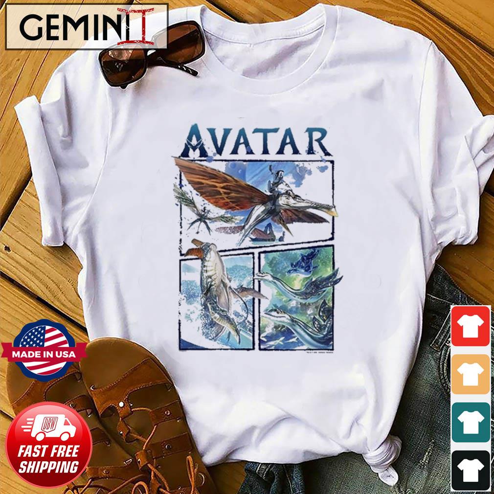 Pandora Avatar The Way of Water Air And Sea Flight Jake Sully Neytiri T-Shirt