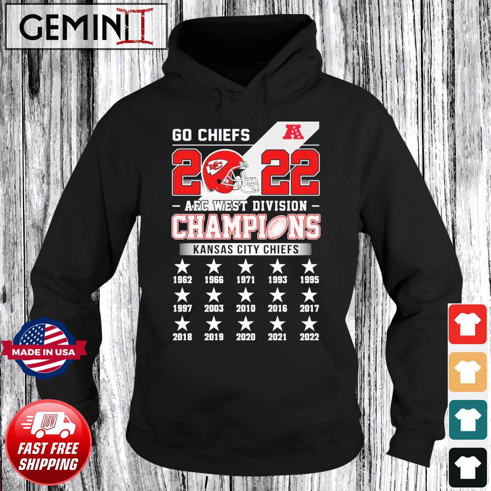 Kansas City Chiefs 2022 AFC West Division Champions NFL shirt, hoodie,  sweater, long sleeve and tank top