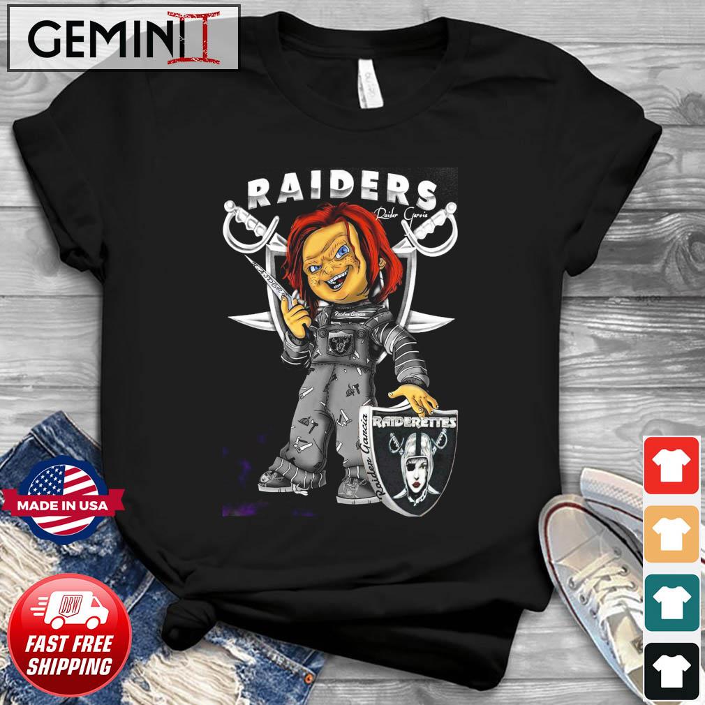 Horror Chucky Las Vegas Raiders Garcia shirt - KING TEE STORE