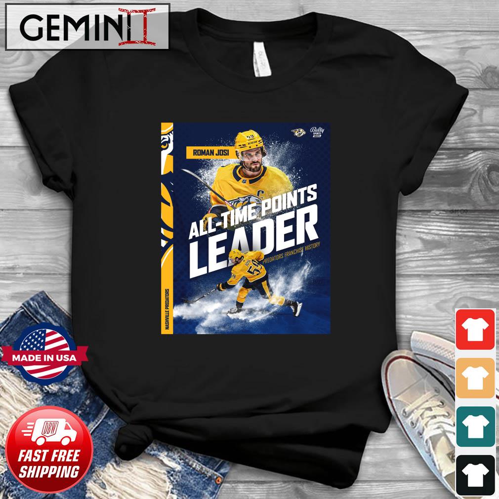 Roman Josi Predators' All time Points Leader Shirt - Limotees