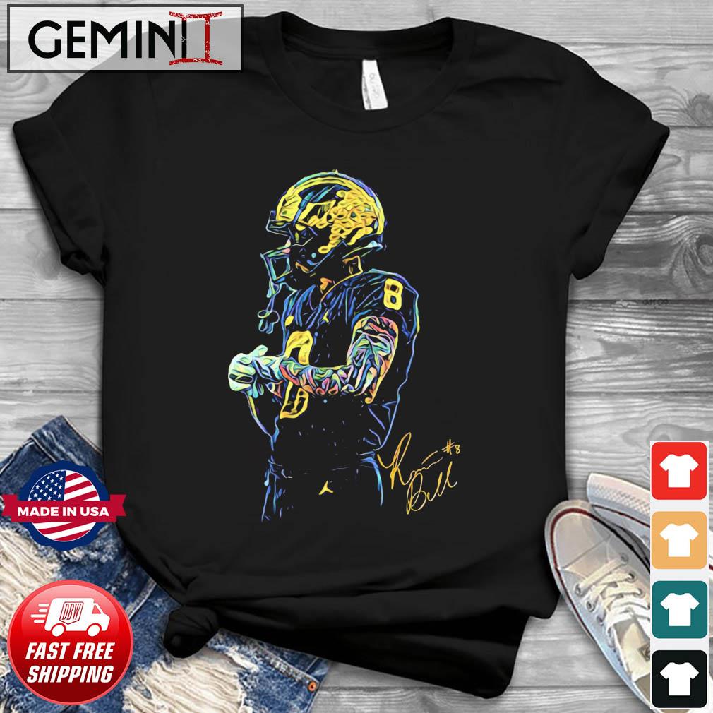 Michigan Wolverines Ronnie Bell #8 Signatures Shirt