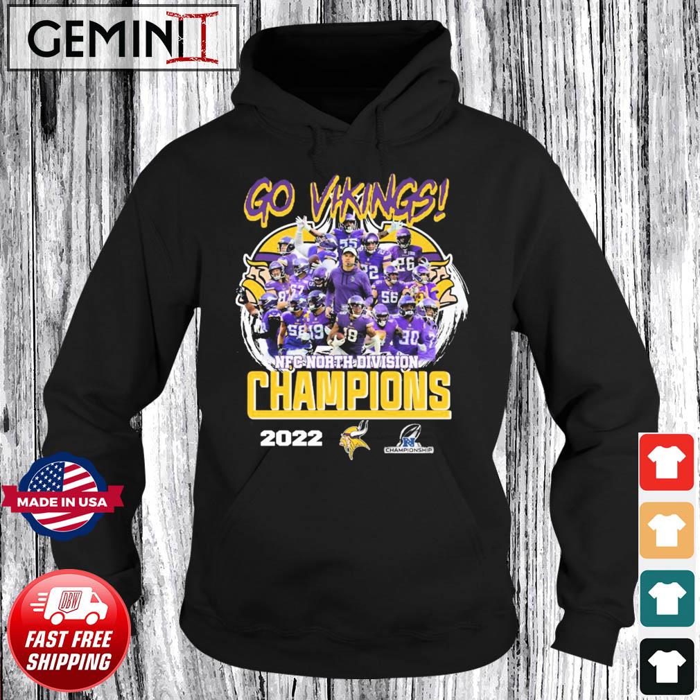 Go Vikings 2022 NFC North Division Champions Minnesota Vikings team  football shirt, hoodie, sweater, long sleeve and tank top