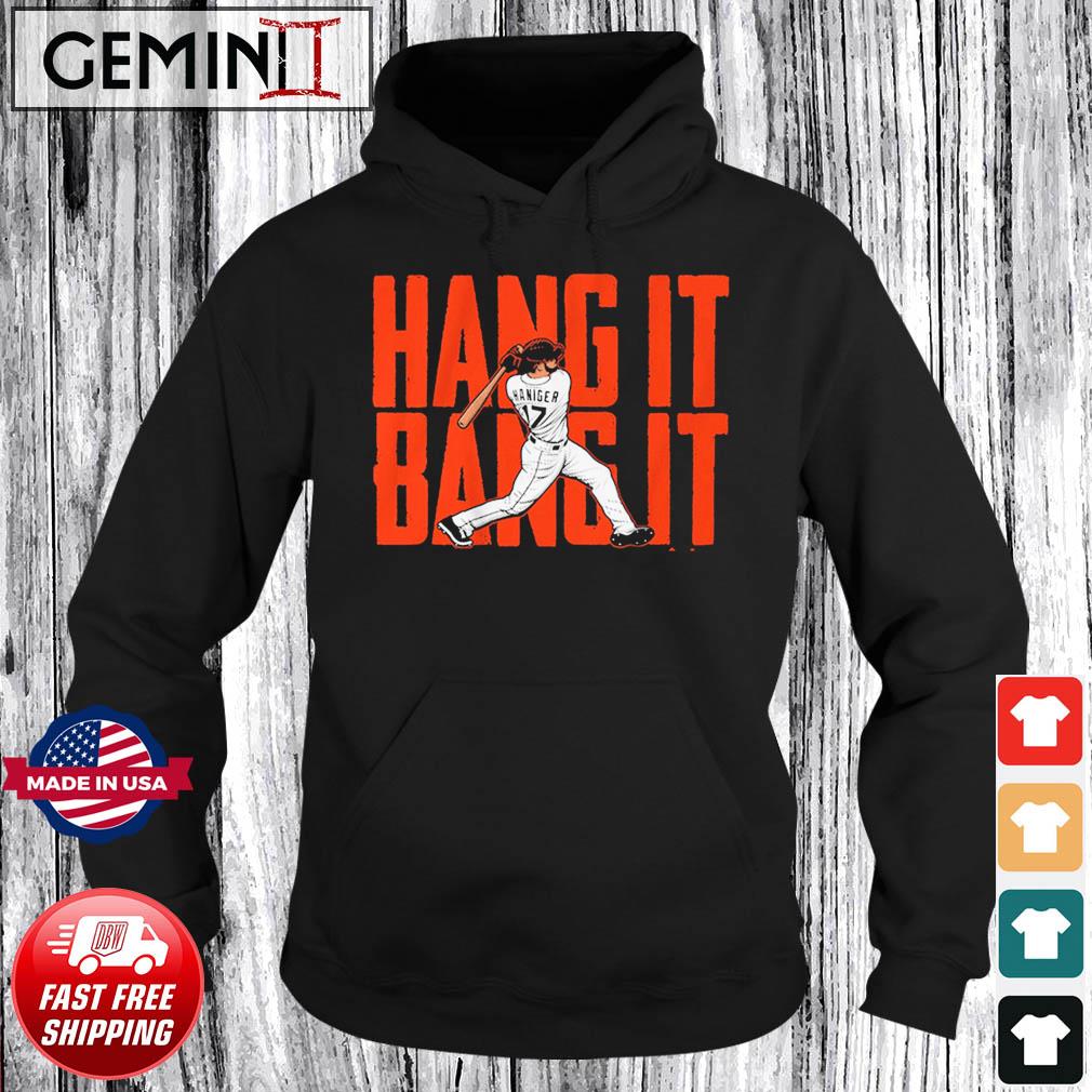 Mitch Haniger Hang It Bang It Mitch Haniger Bang It San Francisco T-Shirt,  hoodie, sweater, long sleeve and tank top