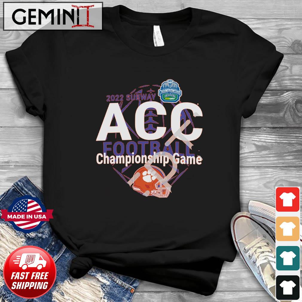 Official Clemson Tigers 2022 Subway ACC Football Championship Game Shirt