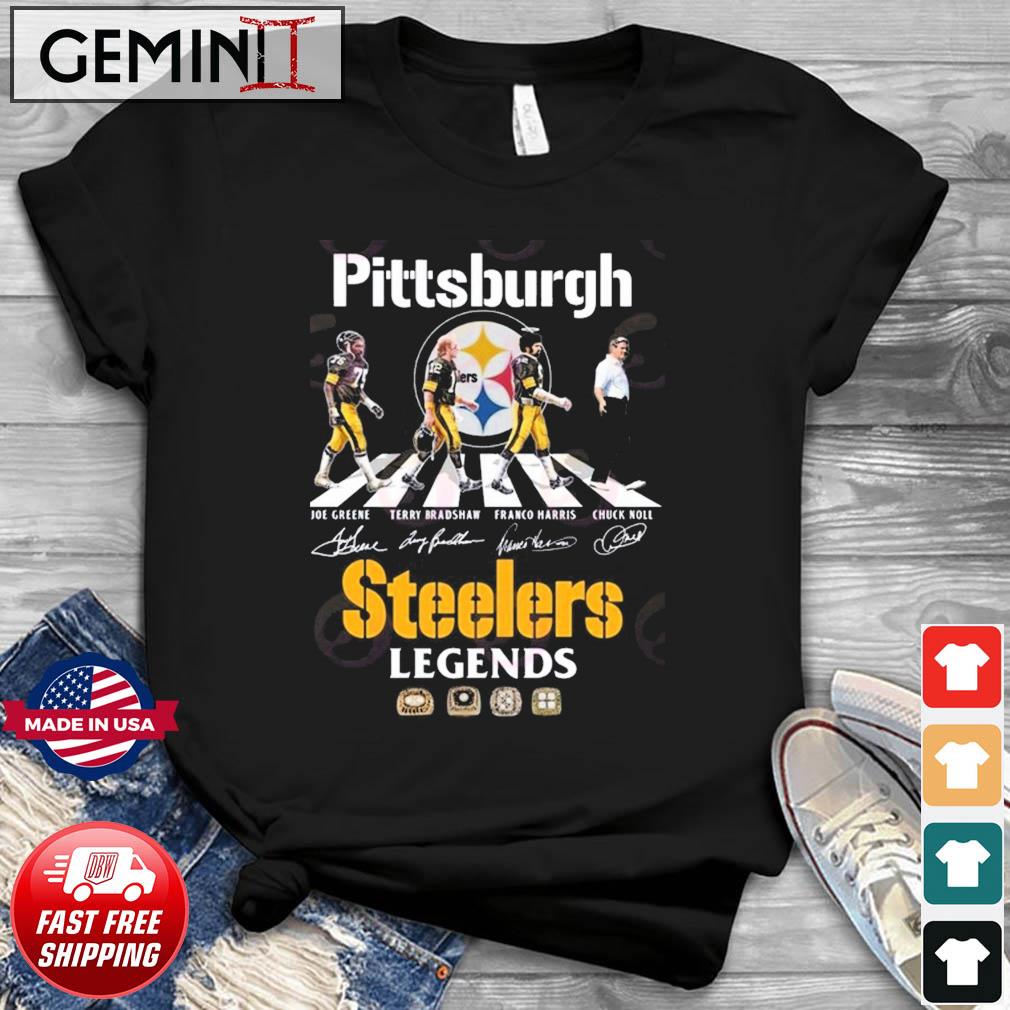 Pittsburgh Steelers Legends Special Abbey Road Signatures Shirt