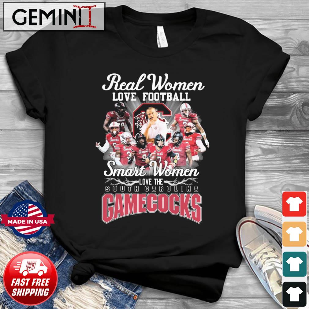 Real Women Love Football Smart Women Love The South Carolina Gamecocks 2022 Shirt