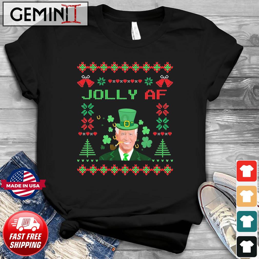 Santa Biden Jolly AF Ugly Christmas Shirt