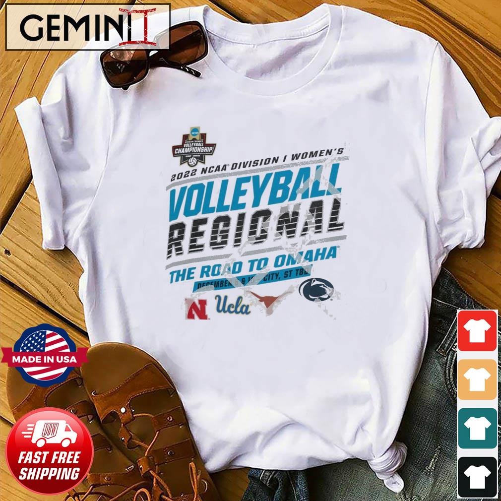 The Road To Omaha 2022 NCAA Division I Women's Volleyball Regional Shirt