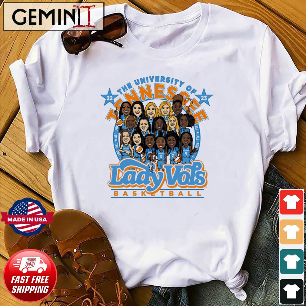 The University Of Tennessee Lady Vols Basketball Caricature Shirt
