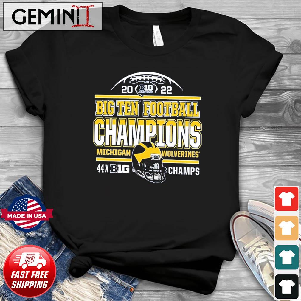 University Of Michigan 44 Time Big 10 Football Conference Champions Shirt