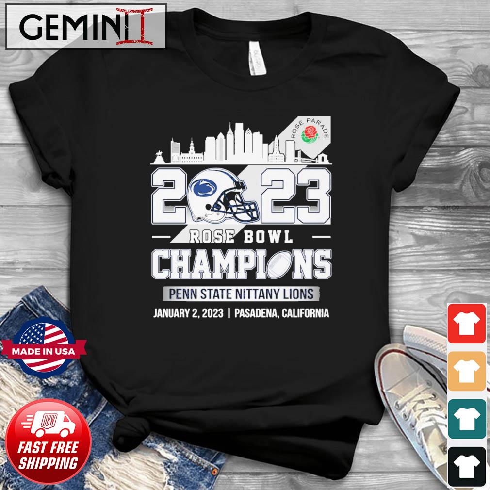 2023 Rose Bowl Game Champions Penn State Nittany Lions Skyline Shirt