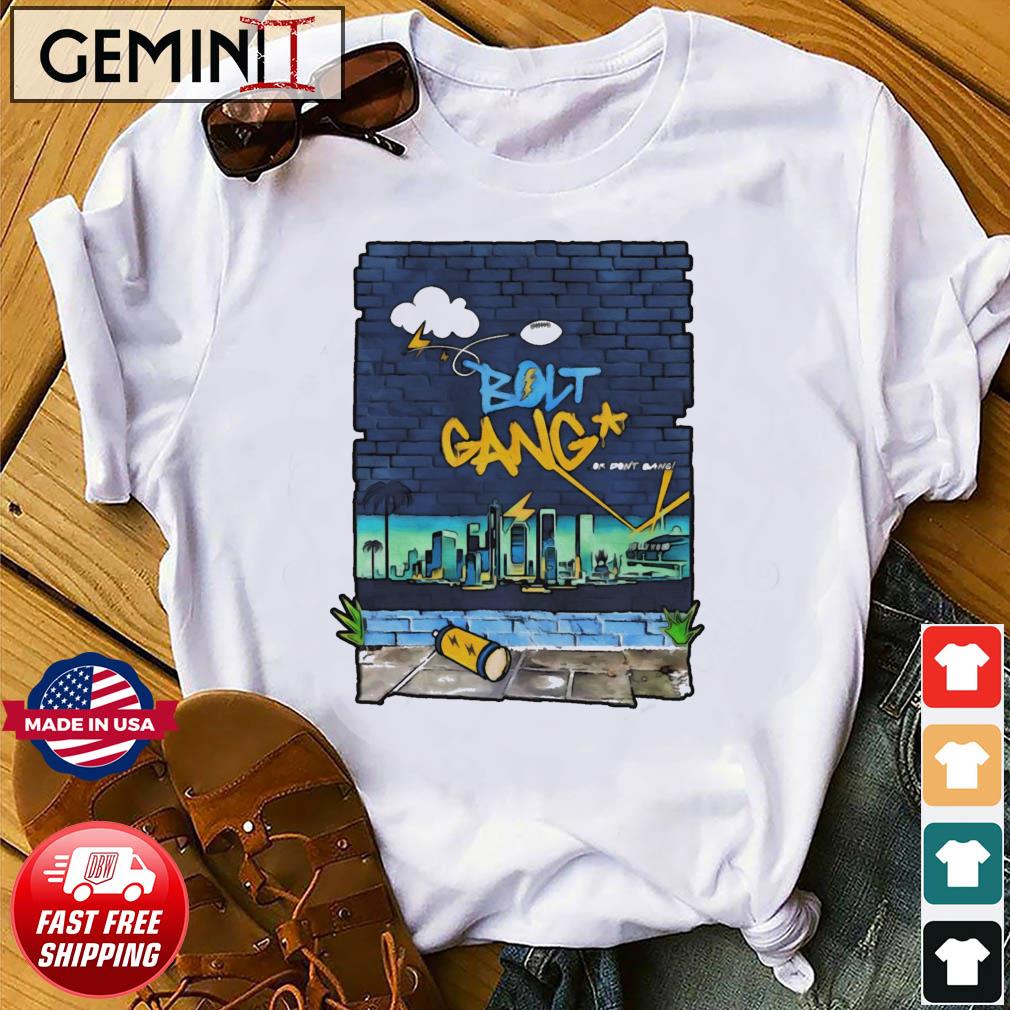 Bolt Gang Or Don’t Bang Los Angeles Chargers Skyline shirt