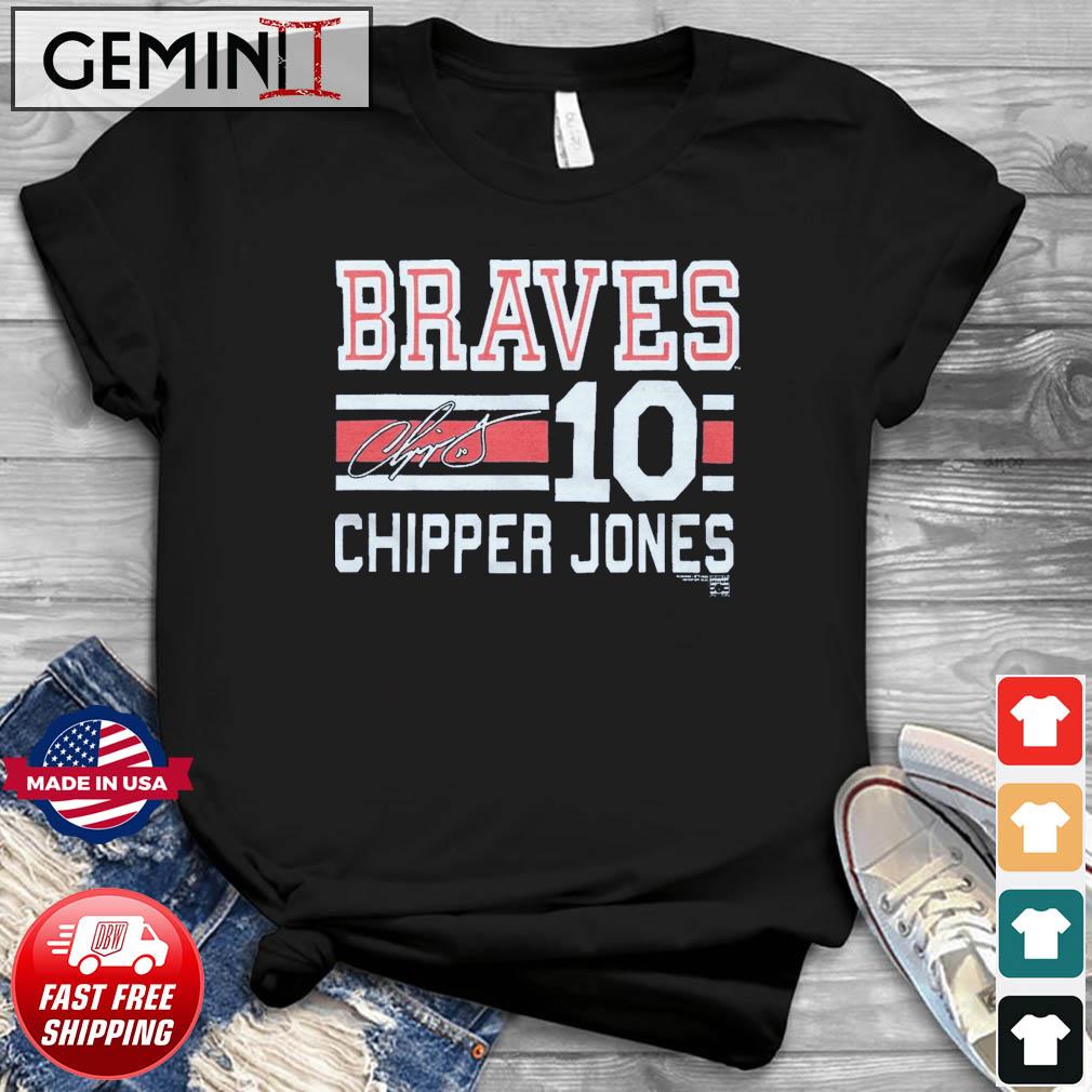 Braves Chipper Jones Signature Jersey shirt