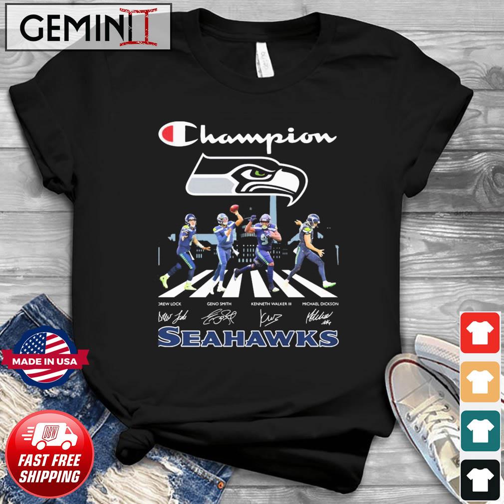 Champion Seattle Seahawks Team Abbey Road Signatures Shirt