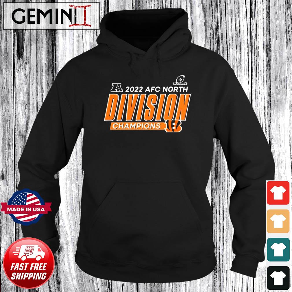 Cincinnati Bengals 2022 AFC North Division Champions Playoffs shirt,  hoodie, sweater, long sleeve and tank top