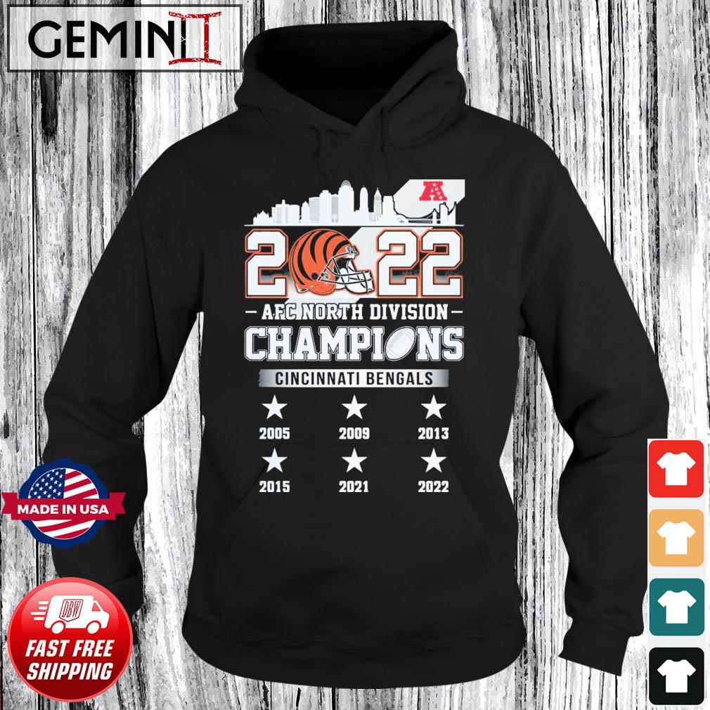 Cincinnati Bengals 2021 2022 AFC North Division Champions shirt, hoodie,  sweater, long sleeve and tank top