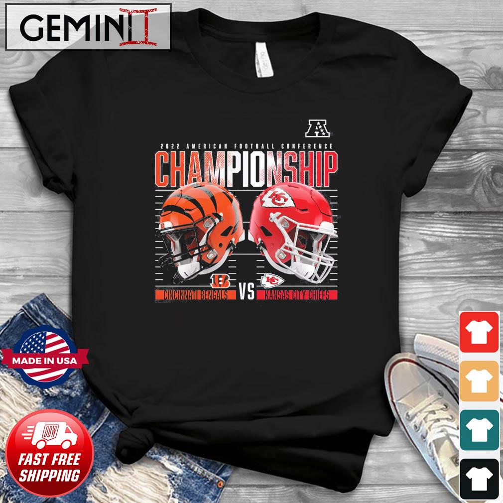Cincinnati Bengals vs. Kansas City Chiefs 2022 AFC Championship High Definition T-Shirt