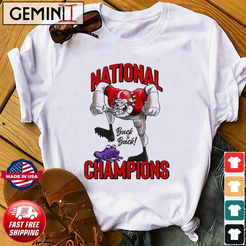 Frog Stomp Georgia Bulldogs National Champions Shirt