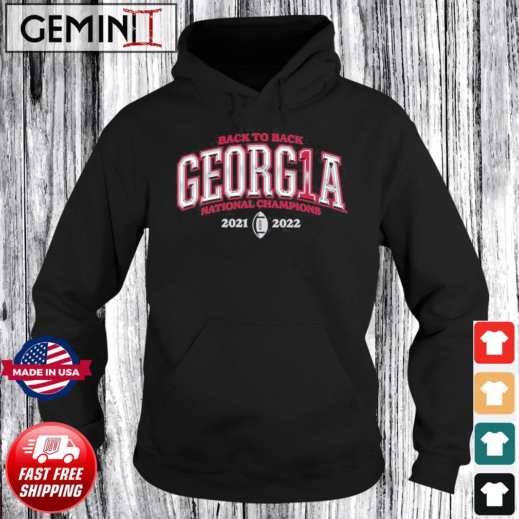 Georgia Bulldogs 2022 Football National Champions Back To Back T-s Hoodie