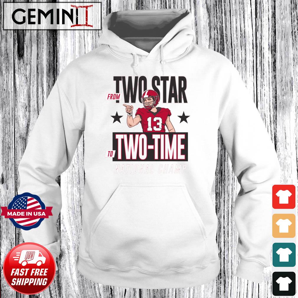 Georgia Bulldogs From Two Star to Two-Time National Champions Shirt Hoodie