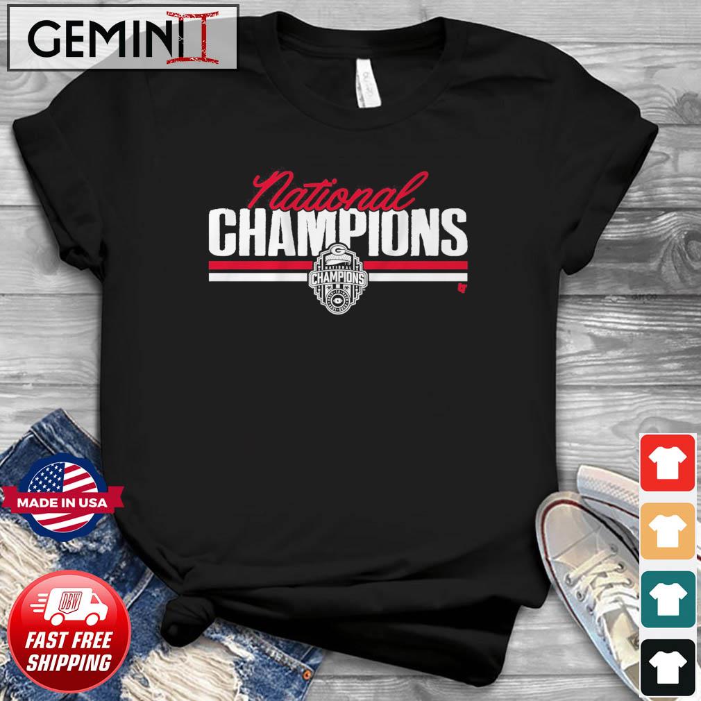 Georgia Football National Champions Script Block Shirt