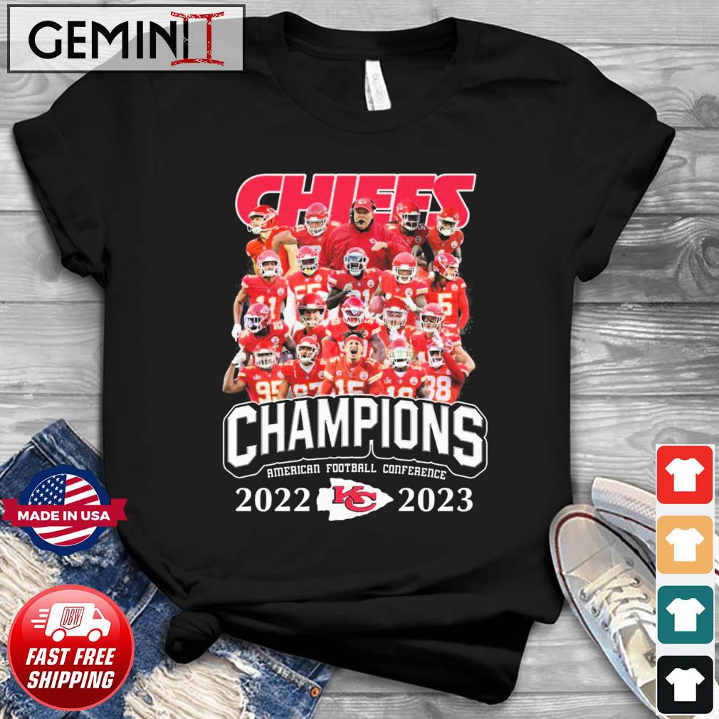 Kansas City Chiefs Team Champions American Football Conference 2022-2023 Shirt