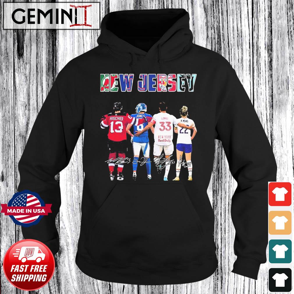 New Jersey Sports Team Players Signatures Shirt Hoodie