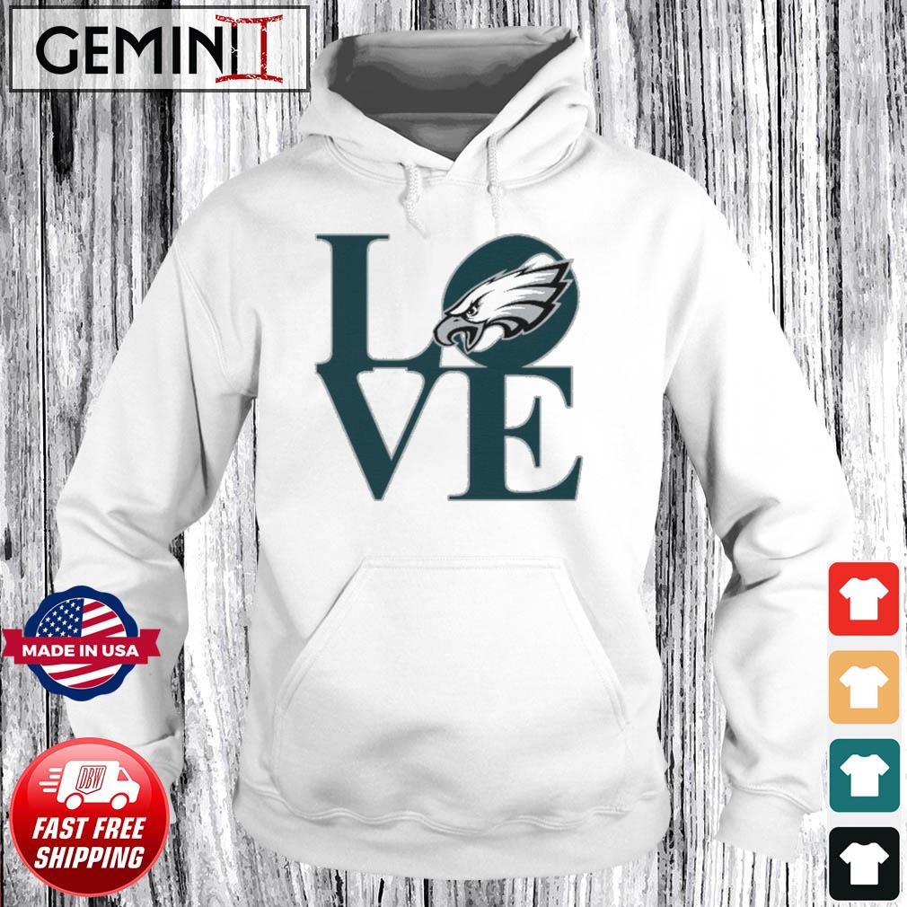 Philadelphia Eagles Philly Love Logo Shirt ReproTees The